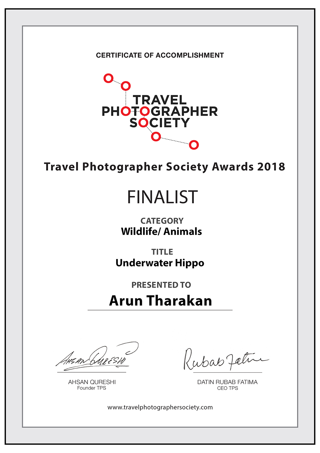 35 Awards -  Annual Photography Awards 2018